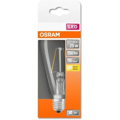 Zdjęcie produktu dla Lampa LED ST64 E27 2.5W = 25W 250lm 2700K Ciepła 300° Retrofit Filament CLASSIC Osram Żarówka