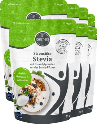 Produktbild von BORCHERS Stevia Streusüße (7x 75g)