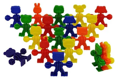 Image de Animaux de construction colorés - 96pcs.