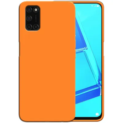Immagine prodotto di Smartphonica Custodia in silicone per OPPO A52 con interno morbido - Arancione