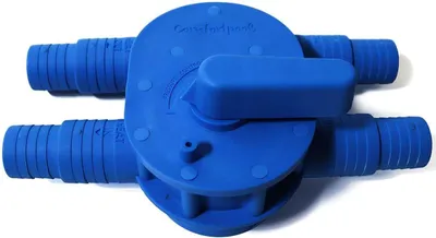 Obrázek produktu pro Odtokové potrubí pro tepelné čerpadlo bazénu, průměr 32 a 38 mm, snadné ovládání, regulace průtoku vody