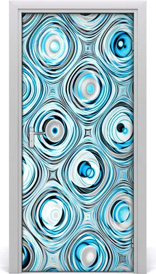 Produktbild von Tulup Türaufkleber 95x205 cm Dekorative Aufkleber Selbstklebend Wasserdichte Tapete Abnehmbar Schlafzimmer Wohnzimmer Wohnkultur - Fractalgrafik