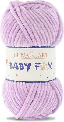 Produktbild von Luna Art Baby Fox Wolle, Lila, 100% Polyester, weich & ideal für Kinder