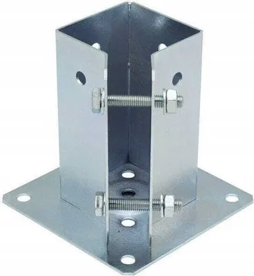 Produktbild von Mastfuß 77x150mm verzinkter Anker