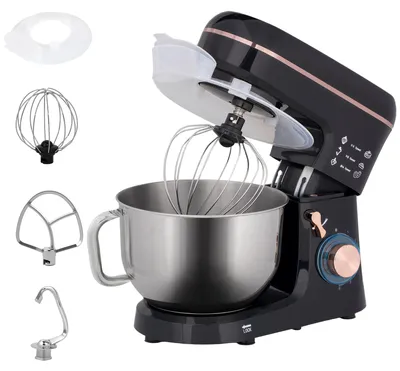 Obrázek produktu pro Kuchyňský robot HOMCOM 1400 W, 6+P rychlostí, hnětací funkce, mísa 5,5 l
