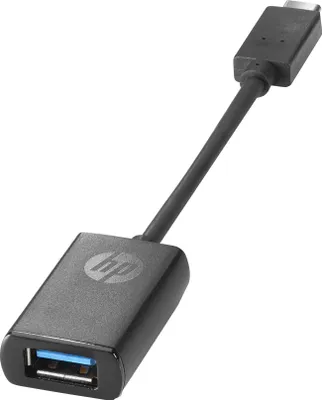 Produktbild von HP USB-C-zu-USB-3-Adapter, USB C, USB A, Schwarz