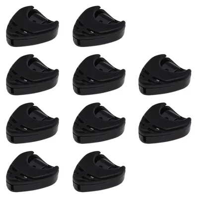 Produktbild von Plektrumhalter Plektrumhalter für Gitarre - Selbstklebend - 10 Stück - Schwarz - Für Akustikgitarre, E-Gitarre und Bass