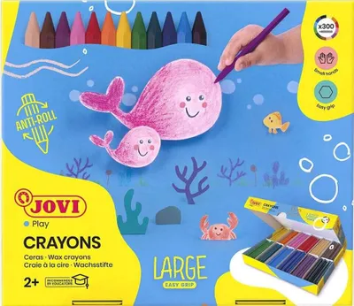 Produktbild von Jovi Hexagonal Wax Crayons Wachse 300 Stück
