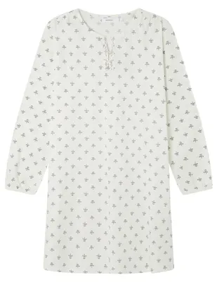 Produktbild von Women'secret Langarm, kurzes Nachthemd, Kollektion Mix and Match Green House, El