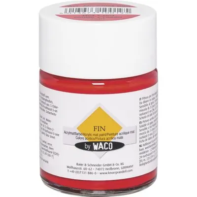 Produktbild von WACO 219004653 Acrylmattfarbe FIN rot