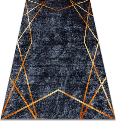 Zdjęcie produktu dla Dywan do prania MIRO 51233.810 Geometryczny antypoślizgowy - ciemno szary 200x290 cm