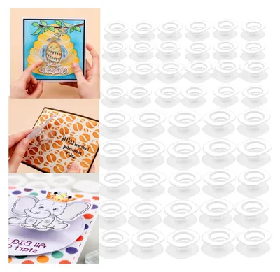 Produktbild von Mini- und Standard-Action-Wobbler, selbstklebende Federn, kleine Wobbler für DIY und Kunstprojekte (2 Größen)