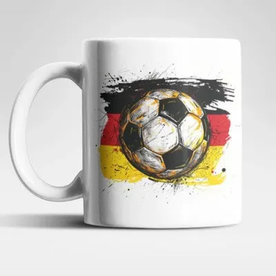 Produktbild von Deutschland Fußball Kaffeetasse Teetasse Geschenkidee 325 ml – 03