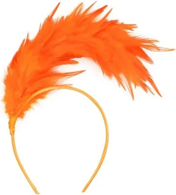 Productafbeelding van Vintage Haarband met Veren voor Dames - Jaren 20 Carnaval en Kostuumfeesten