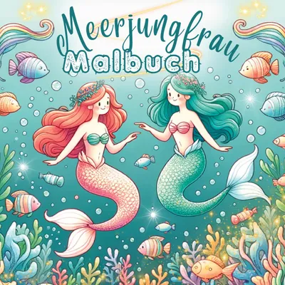 Produktbild von Mein Meerjungfrau Malbuch für Mädchen ab 4 Jahren