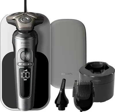 Zdjęcie produktu dla Philips Shaver S9000 Prestige SP9885/35, szary, golarka rotacyjna