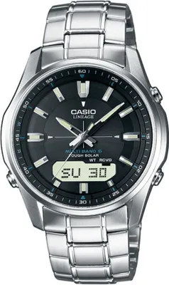 Produktbild von Casio  Funk  LCW-M100DSE-1AER  LCW-M100DSE-1AER  Silber  Schwarz  Herren  Funkuhr