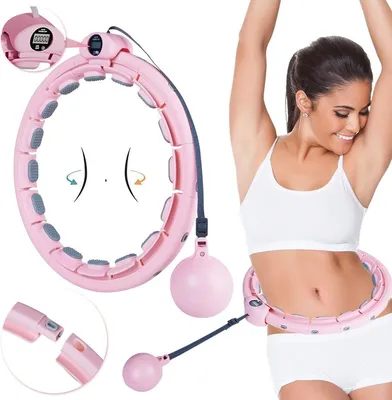 Produktbild von Welikera Hula-Hoop-Reifen, mit 16 Segments, 360 ° Massage, zur Gewichtsabnahme, Fällt Nicht runter, Geeignet für Anfänger