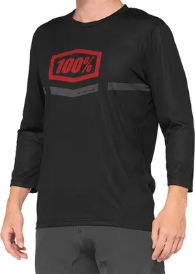 Produktbild von 100percent Airmatic Enduro-trikot Mit 3/4-Ärmeln Schwarz L Mann Schwarz L