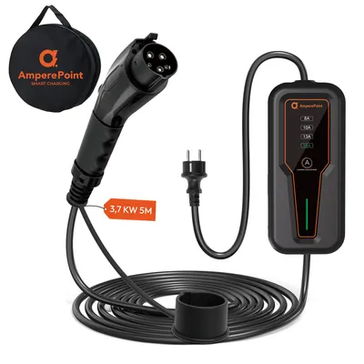 Produktbild von EV Ladekable AMPEREPOINT Typ 1 16A 3,7kW 5M Portable Mobile Wallbox