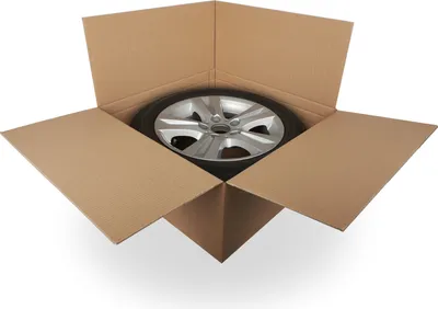 Produktbild von 4 x Reifenkartons Komplettrad Felgenkartons 15-19 Zoll 19" 66 x 66 x 30 cm