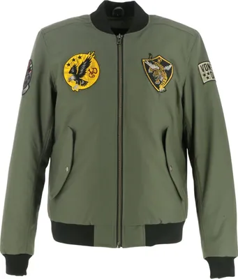 Productafbeelding van Von Dutch X Helstons motorfiets textieljas, khaki/zwart, maat 2XL