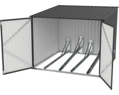 Produktbild von tepro Fahrradbox Bike & More Max, für 4 Fahrräder
