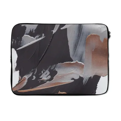 Produktbild von MuchoWow® Laptop Hülle 13 Zoll Abstrakt - Farbe - Gold Laptoptasche - Laptophülle - Sleeve - Rundumschutz