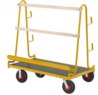 Produktbild von RAVENDO SHBT 400L Plattenwagen Plattenkarre Plattentransporter 400 kg PolyurethanRad