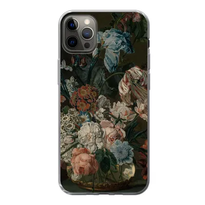 Produktbild von MuchoWow® Handyhülle Schutzhülle Hülle für iPhone 13 Pro Max Stilleben mit Blumen - Gemälde von Cornelia van der Mijn Silikon Softcase Handy Hülle - Mobiltelefon