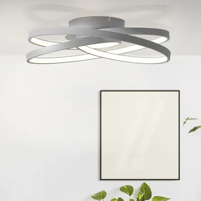 Produktbild von BRILLIANT LED Deckenleuchte Labyrinth | moderne und elegante Wandleuchte |  Ø 39,5 cm | Metall Acryl | Grau | IP20