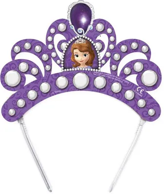 Produktbild von Disney Sofia die Erste Party Papier Diadem Tiara Kinder Geburtstag Mottoparty