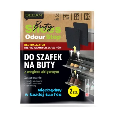 Zdjęcie produktu dla Neutralizator nieprzyjemnych zapachów ODOURSTOP do szafek z butami