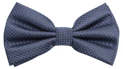 Produktbild von Fabio Farini - 1 Stück Herren Karomuster Fliegen - Männer Querbinder Vorgebunden Bowtie Dunkelblau/Schwarz