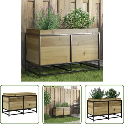 Immagine prodotto di The Living Store Fioriera 80x40x50 cm Legno di pino impregnato