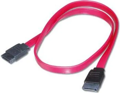 Obrázek produktu pro PremiumCord 0,5m datový kabel SATA 1.5/3.0 GBit/s červený