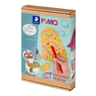 Produktbild von Staedtler FIMO 8025 HTC3, Modellierton, Mehrfarbig, Erwachsener, 4 Stück(e), 4 Farben, 25 g