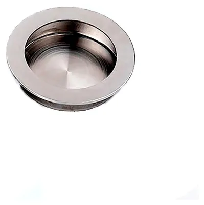 Produktbild von Versenkte Schiebetürgriffe aus Edelstahl, versteckter bündiger Fingergriff mit Schrauben für Wohn- und Gewerbe (Kreis-50 mm)