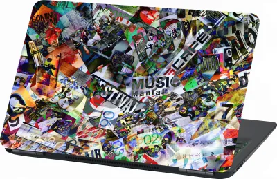 Produktbild von Premium Laptop Universal Folien Cover – Matt, Kratzfest & Rückstandslos entfernbar LP21 Stickerbomb 17Zoll 28x43cm