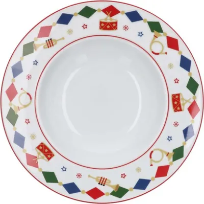 Zdjęcie produktu dla Rose&Tulipani The Christmas Band zestaw 2 talerzy do zupy 24 cm R146100002
