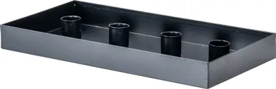 Produktbild von Kerzenhalter Metall Schwarz Deko Kerzenständer Adventskranz Tischdeko Tablett