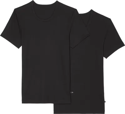 Produktbild von Marc O'Polo Herren T-Shirt 2-Pack Iconic Rib - Schwarz - Größe L