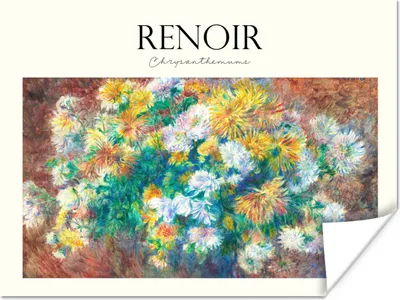 Produktbild von MuchoWow® Poster Renoir - Blumen - Kunst 80x60 cm - Kunst für zu Hause