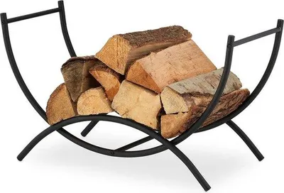 Zdjęcie produktu dla Nóż do drewna opałowego, matowa czerń, stal, 38 x 67 x 32,5 cm