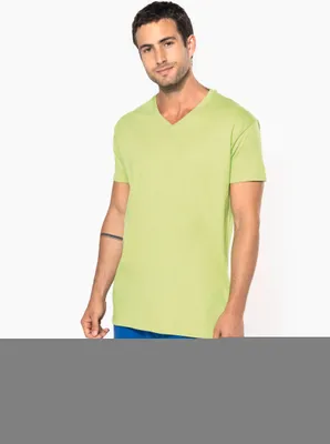 Produktbild von Kariban Herren-T-Shirt Bio150IC mit V-Ausschnitt