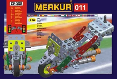 Obrázok produktu pre Merkur 011 Motocykel, 230 dielov, 10 modelov
