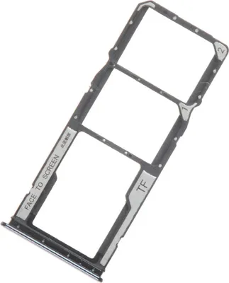 Produktbild von Für Xiaomi Redmi Note 10 Sim Karten Halter Schwarz