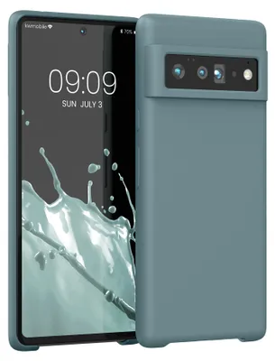 Produktbild von kwmobile Handyhülle für Google Pixel 6 Pro Hülle - Case Silikon - Kabelloses Laden - Schutzhülle Cover in Arctic Night