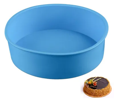 Silikon-Backform rund 20 cm antihaft für Kuchen & Brot