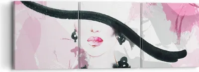 Produktbild von Bild auf Leinwand - Leinwandbild - Frau Abstraktion - 90x30cm - Wand Bild - Wanddeko - Wandbilder - Leinwanddruck - Bilder - Kunstdruck - Wanddekoration - Leinwand bilder - Wandkunst - CA90x30-3690